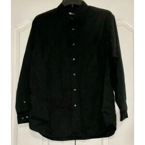 Blue Generation Men’s Large Long‎ Sleeve Black Work Shirt BG-7218